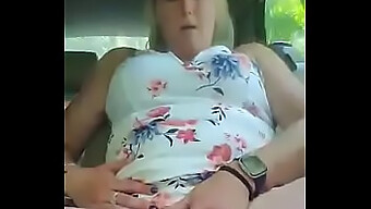 Milf Wife Masturbates And Cums In Car