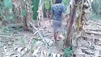 European And Indian Mix: Desi Teen Gets Naughty In The Jungle