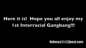 เฮเลน่าไพรซ์ชอบเซ็กส์หมู่แบบ Interracial ครั้งแรกของเธอด้วยการจบด้วยครีมพีช